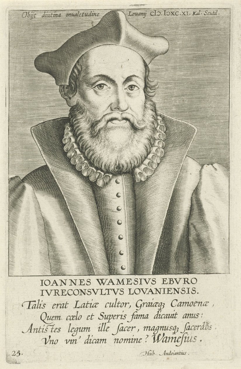 Ritratto di Johannes Wamesius da Workshop of Philip Galle