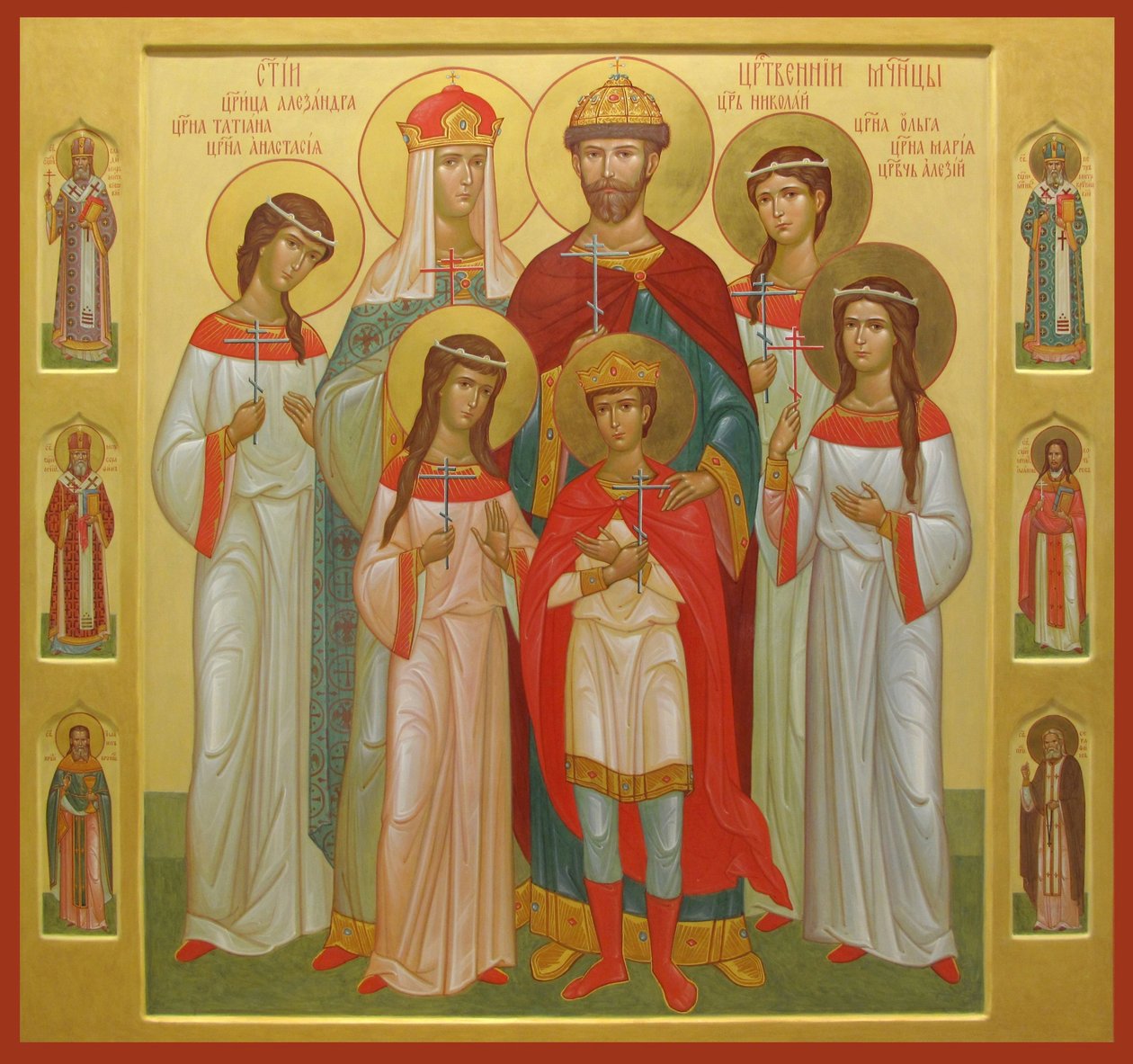 La famiglia assassinata dello Zar Nicola II da Workshop of the Trinity Lavra of St. Sergius
