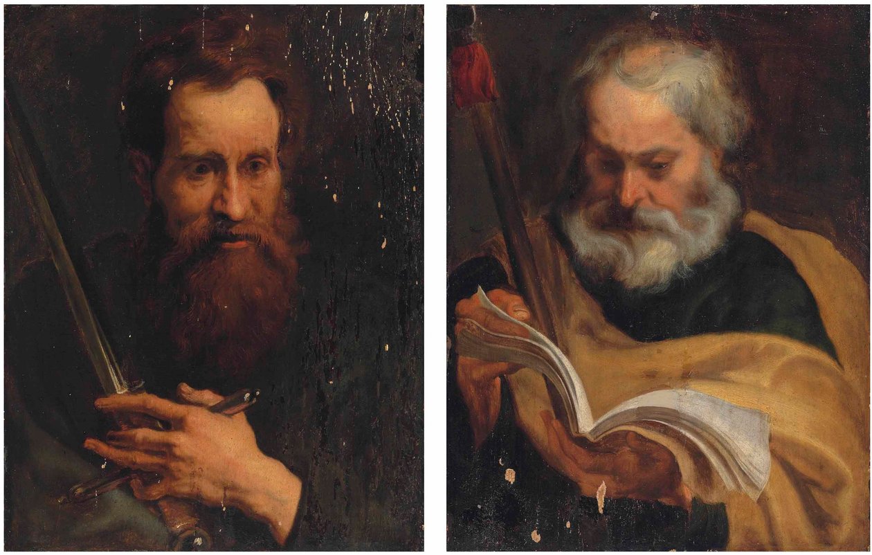Ciondoli degli apostoli San Paolo e San Tommaso da Workshop of Anthony van Dyck