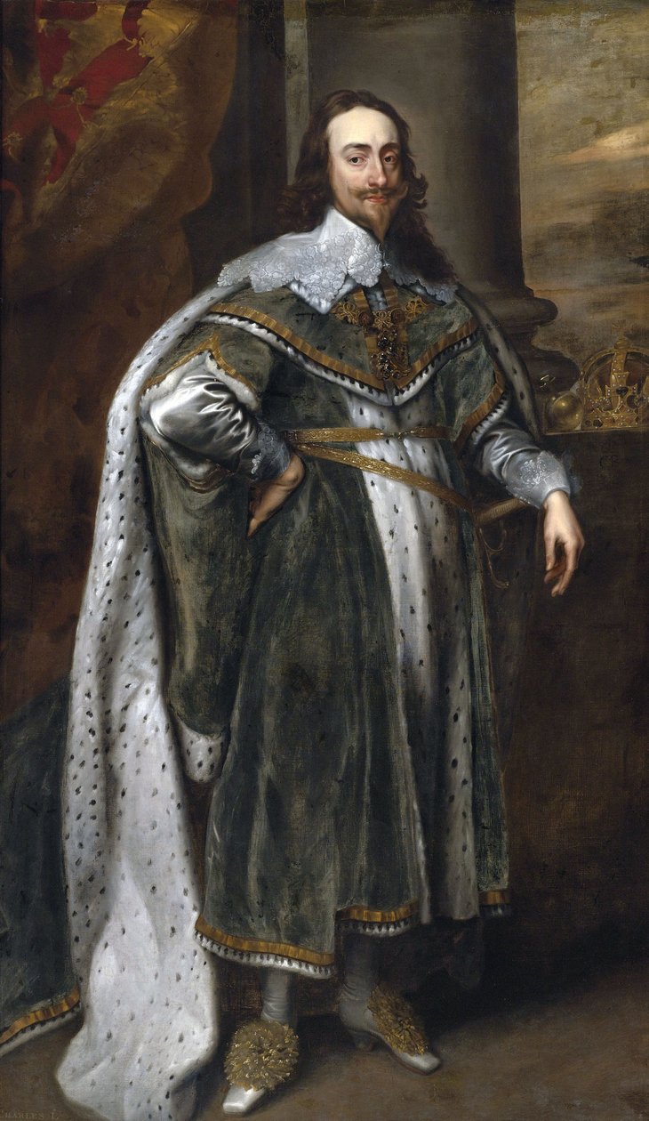 Ritratto del re Carlo I in abito di Stato da Workshop of Anthony van Dyck