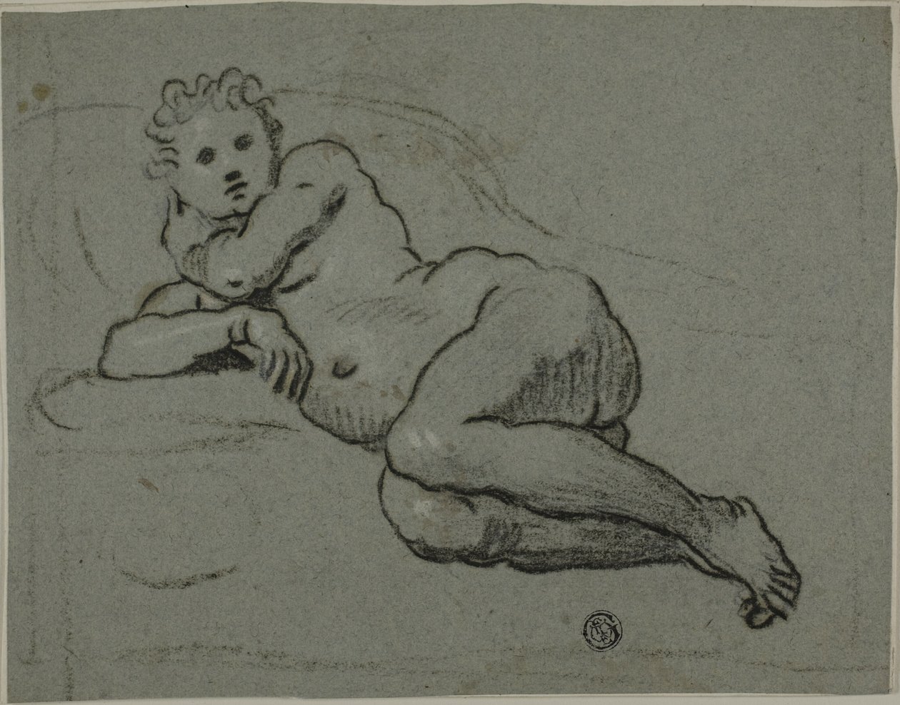 Nudo reclinato da Workshop of Domenico Tintoretto