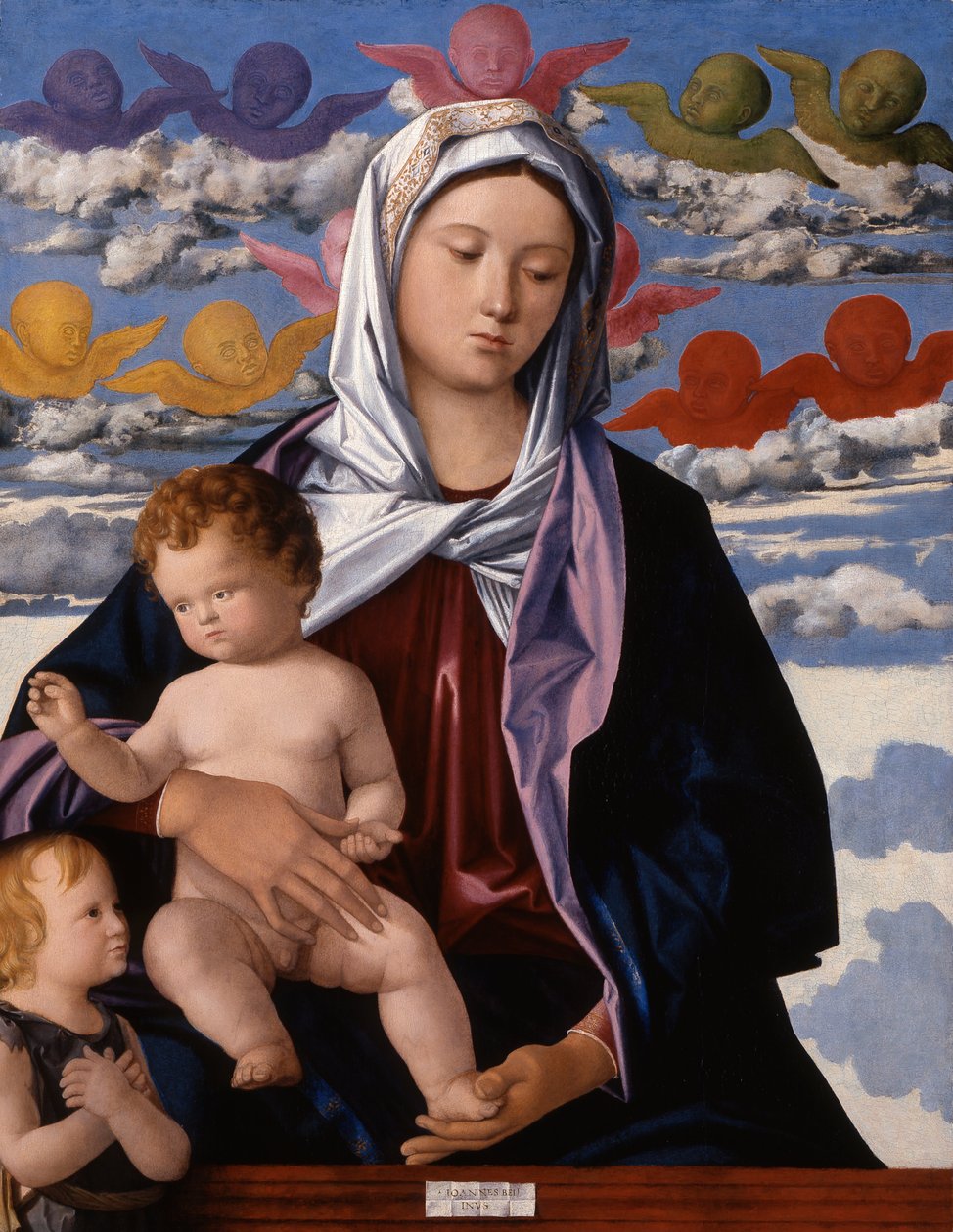 Madonna con Bambino e San Giovanni Battista da Workshop of Giovanni Bellini