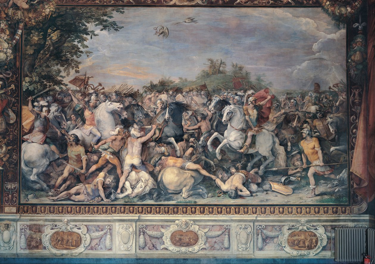 Battaglia contro gli abitanti di Veio e Fidene da workshop of Giuseppe Cesari