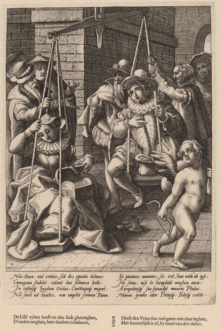 Le Bilance del Matrimonio da Workshop of Hendrick Goltzius, after Karel van Mander I