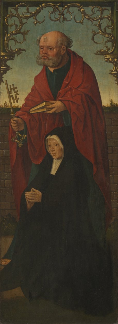 San Pietro e un donatore (recto); San Tommaso (verso) da Workshop of Jacob Cornelisz. van Oostsanen