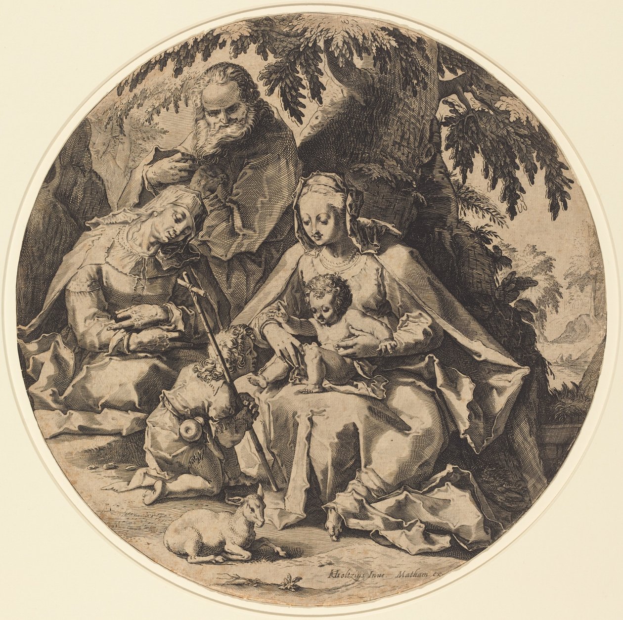 La Sacra Famiglia con Sant