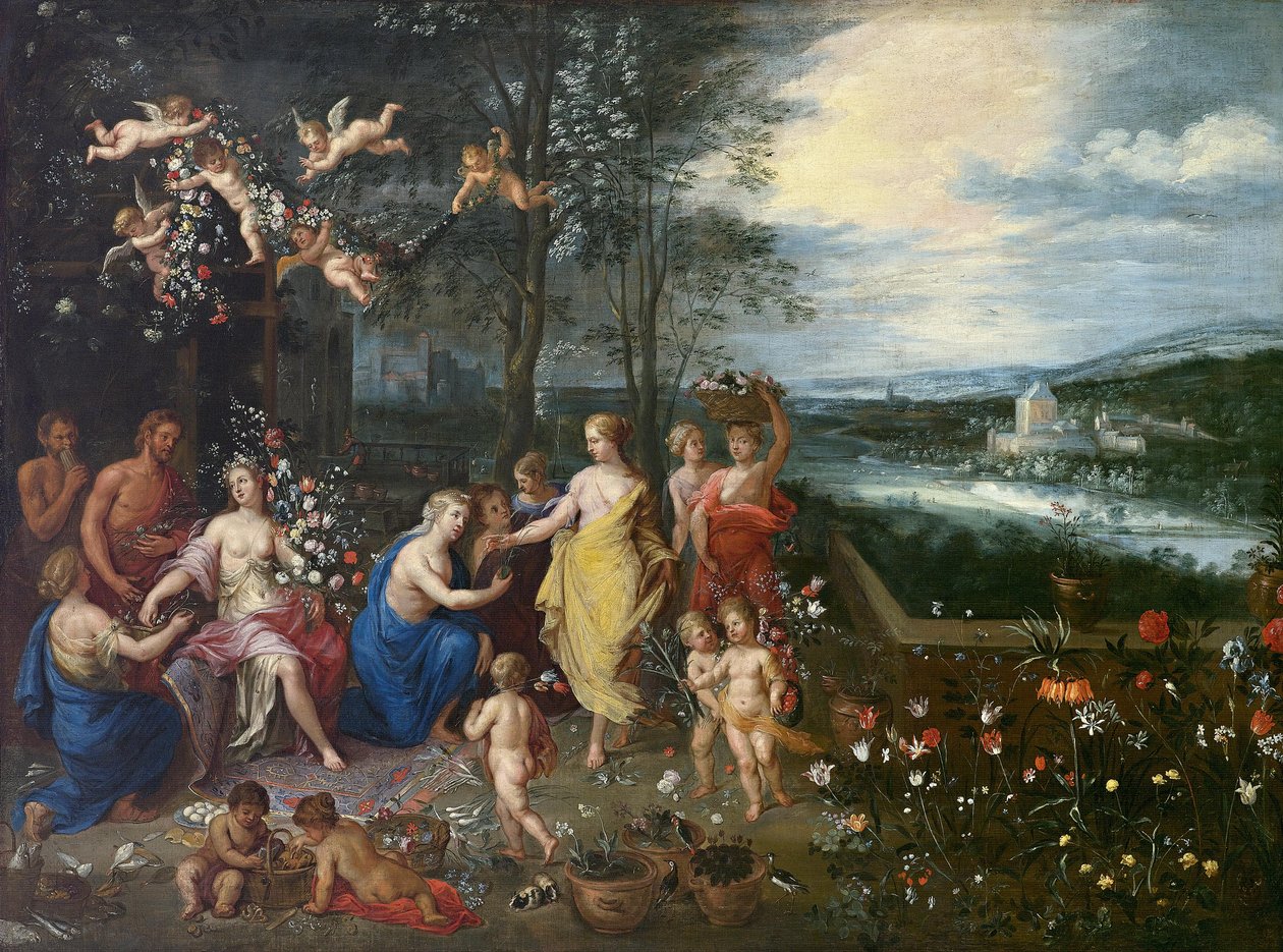 Allegoria della primavera da Workshop of Jan Brueghel the Elder