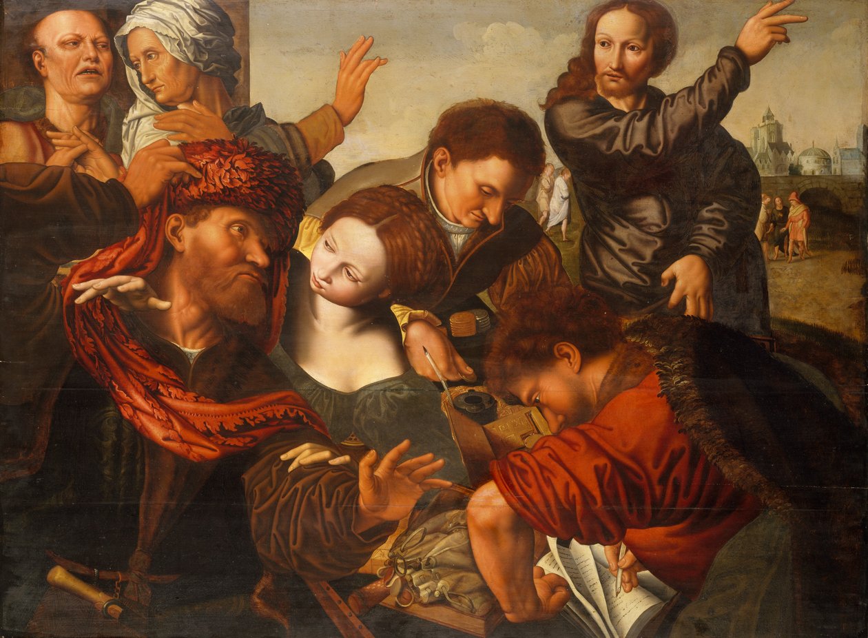La chiamata di Matteo da Workshop of Jan Sanders van Hemessen