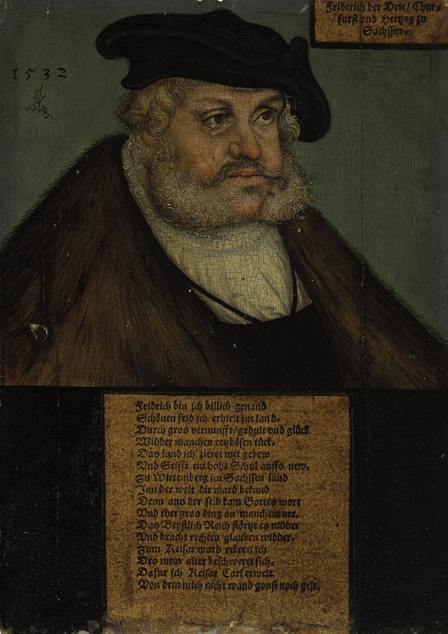 Federico III (1463-1525), il Saggio, Elettore di Sassonia da workshop of Lucas Cranach the Elder