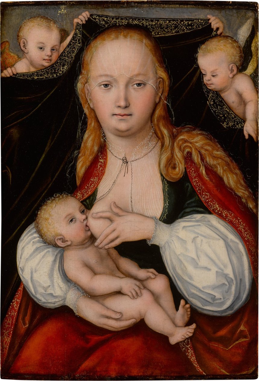 Madonna con Bambino e angeli da workshop of Lucas Cranach the Elder