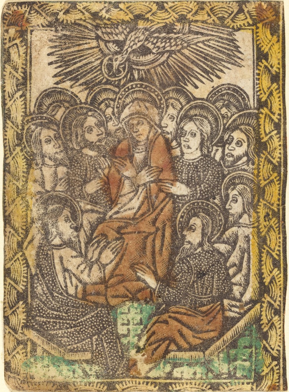 Pentecoste da Workshop of Master of the Borders with