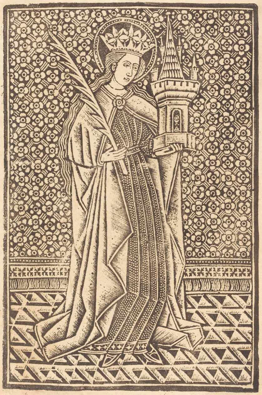 Santa Barbara da Workshop of Master of the Cologne Arms