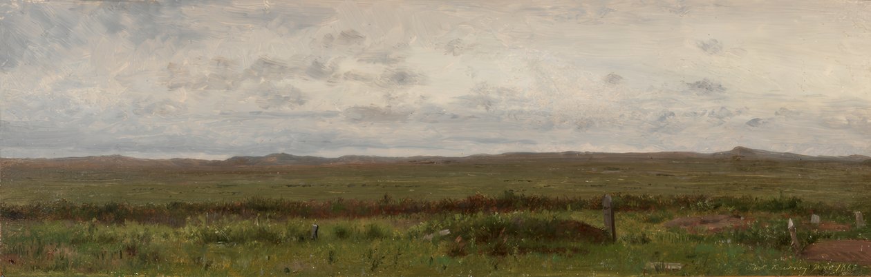 Tombe dei viaggiatori, Fort Kearny, Nebraska da Worthington Whittredge