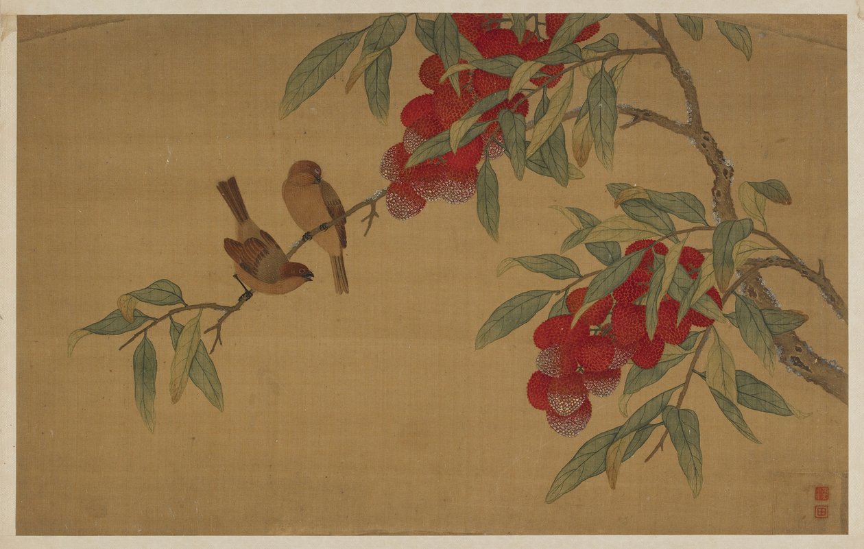 Uccelli e Frutta da Wu Zhang