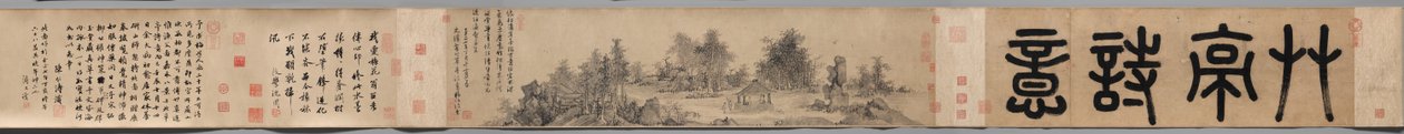 Sentimento poetico in un padiglione di paglia da Wu Zhen