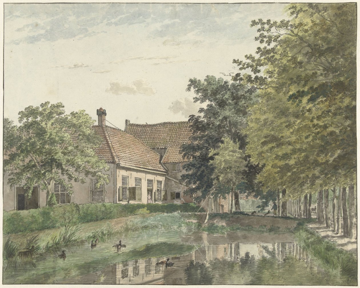 Vista della tenuta di Watergoor nei pressi di Nijkerk da Wybrand Hendriks