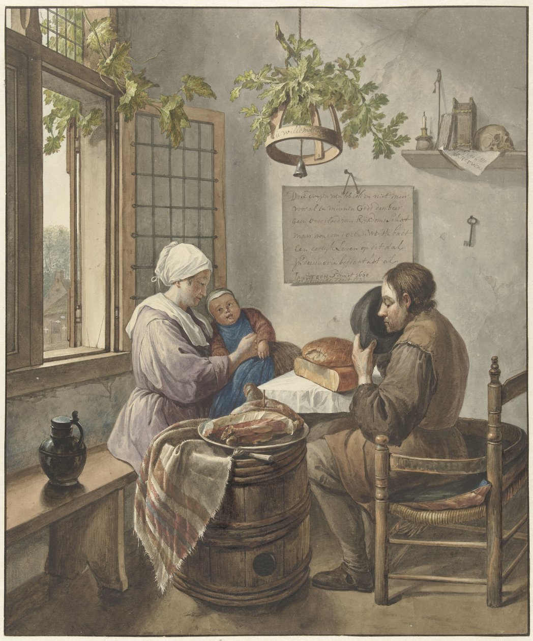 La preghiera prima del pasto da Wybrand Hendriks