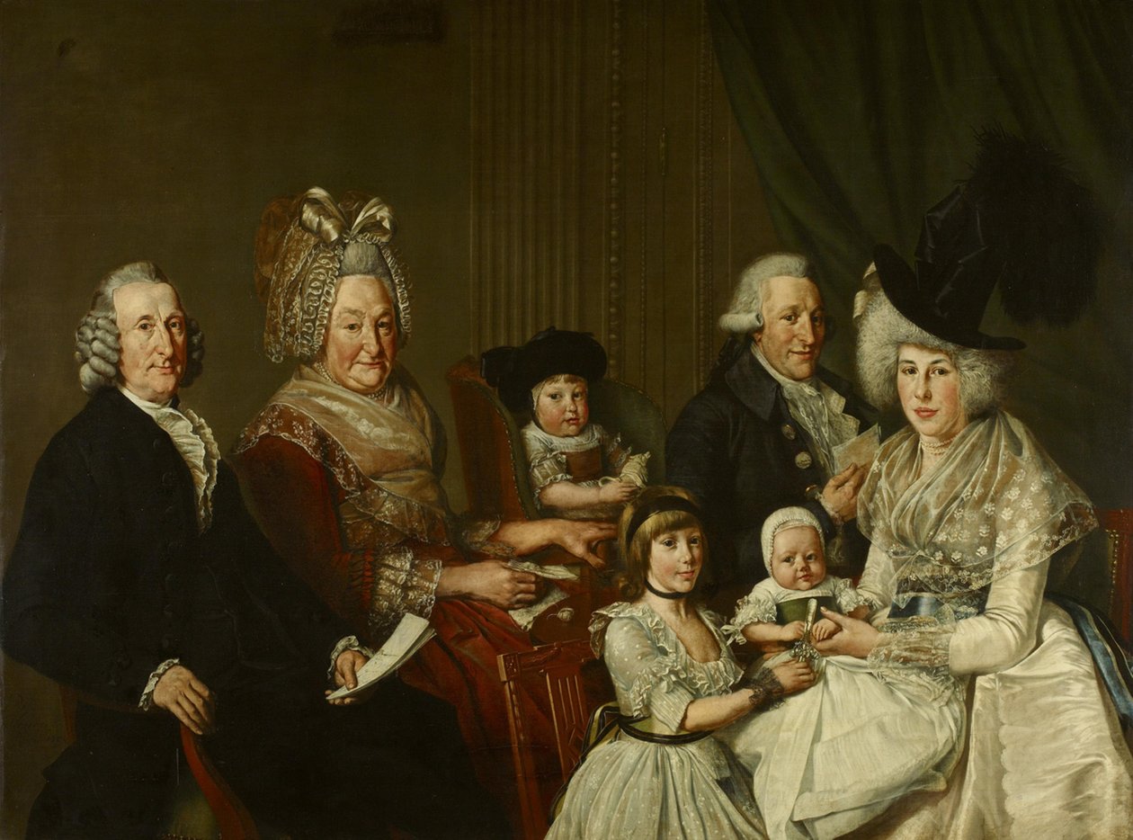 Pieter de Clercq (1731-1807) e la sua famiglia da Wybrand Hendriks