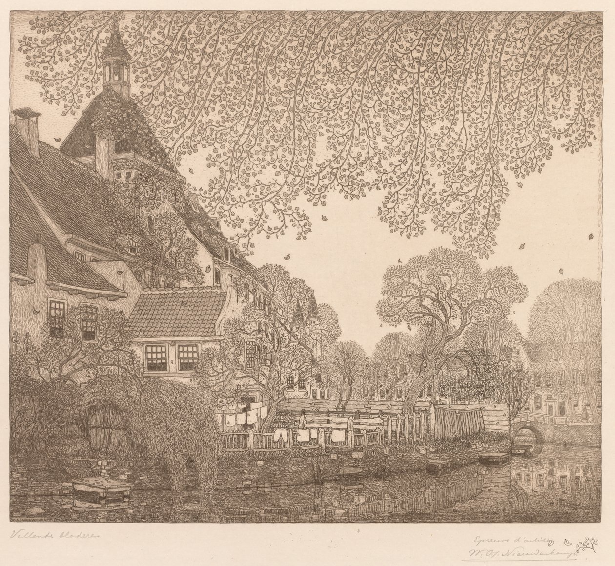 Foglie cadenti, Amersfoort da Wynand Otto Jan Nieuwenkamp