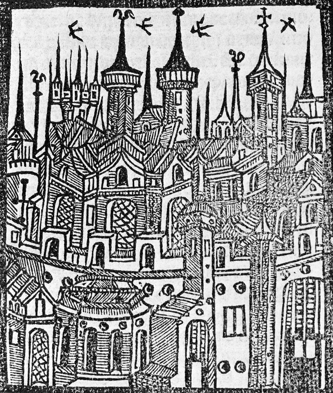 Xilografia da The Chronicle of Englonde da Wynkyn de Worde