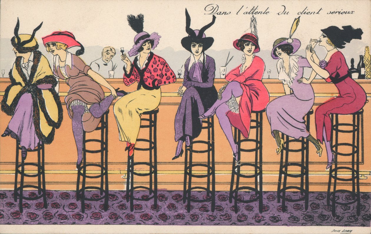 In attesa di un cliente serio (litografia a colori) da Xavier Sager