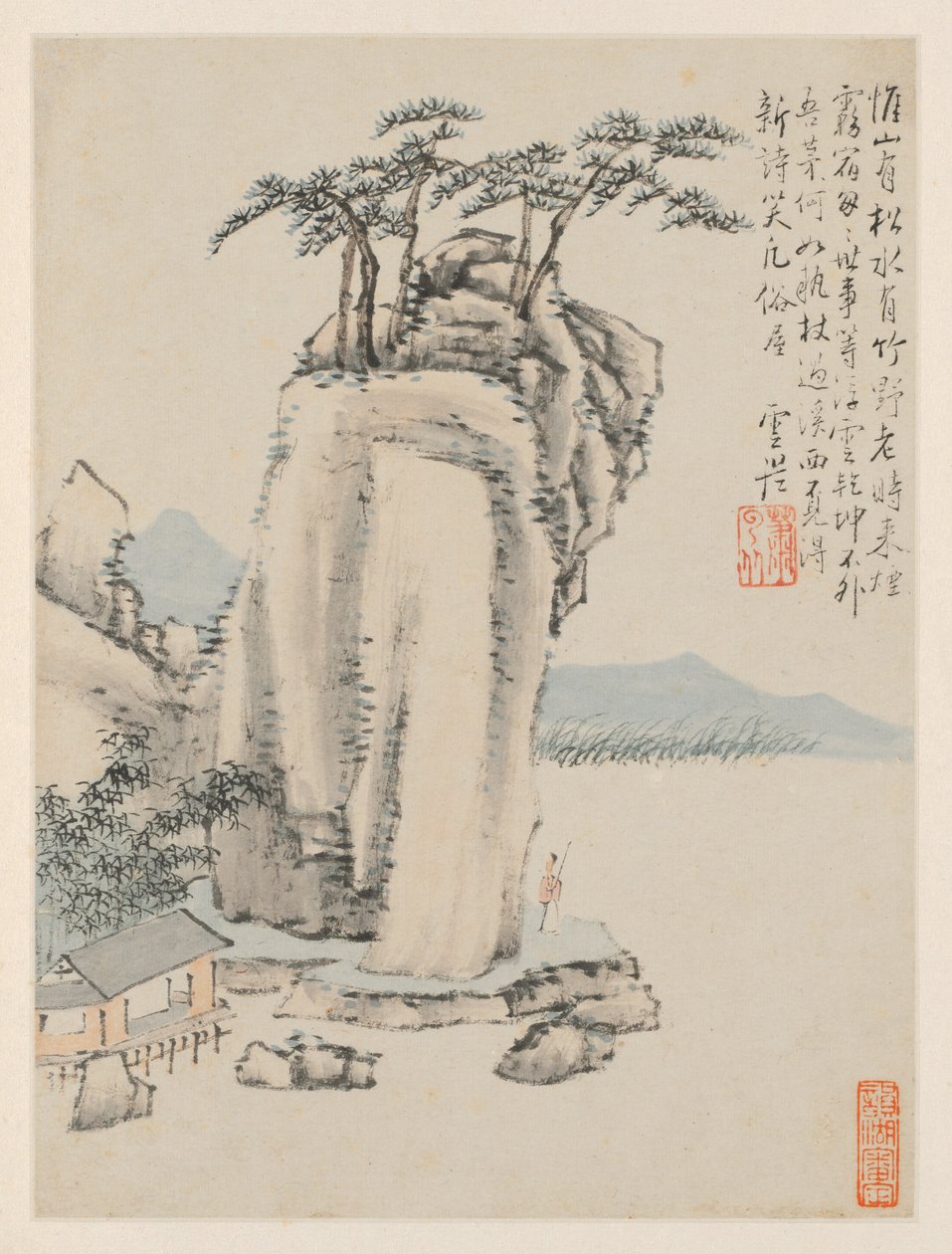 Album di paesaggi stagionali, Foglia G da Xiao Yuncong
