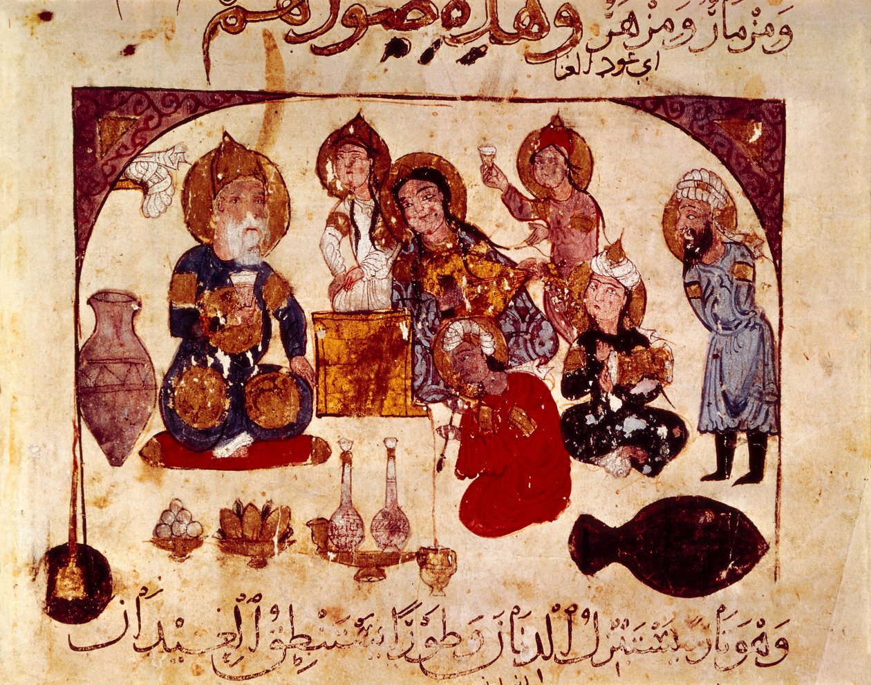 Abou-Zayd alla taverna Hanah, miniatura da 