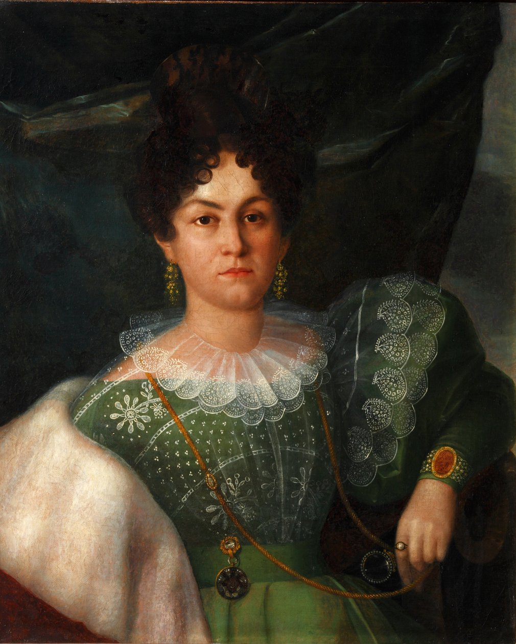 Ritratto di Anna Borisovna Bakunina 1802-1835, 1832 da Yakov Streshnev