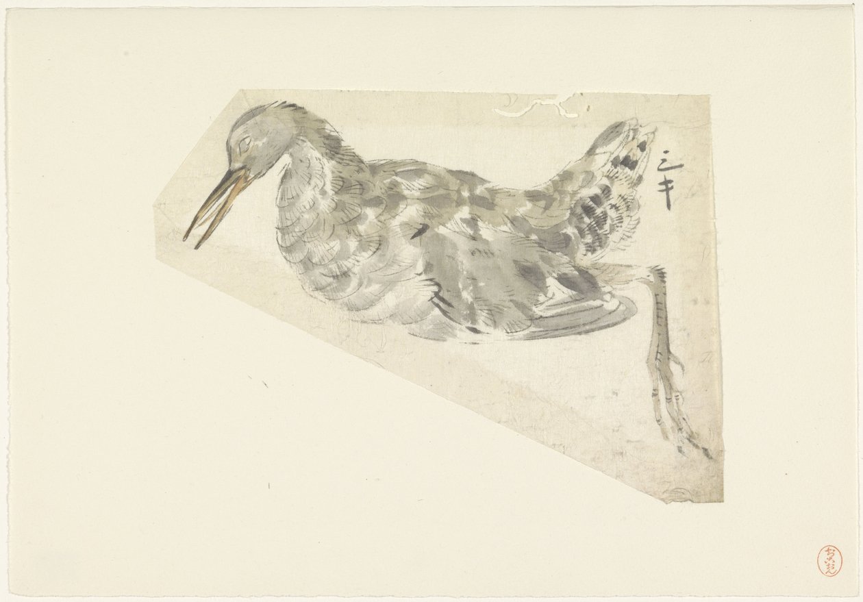 Uccello acquatico morto da Yamamoto Shinryo Baiitsu