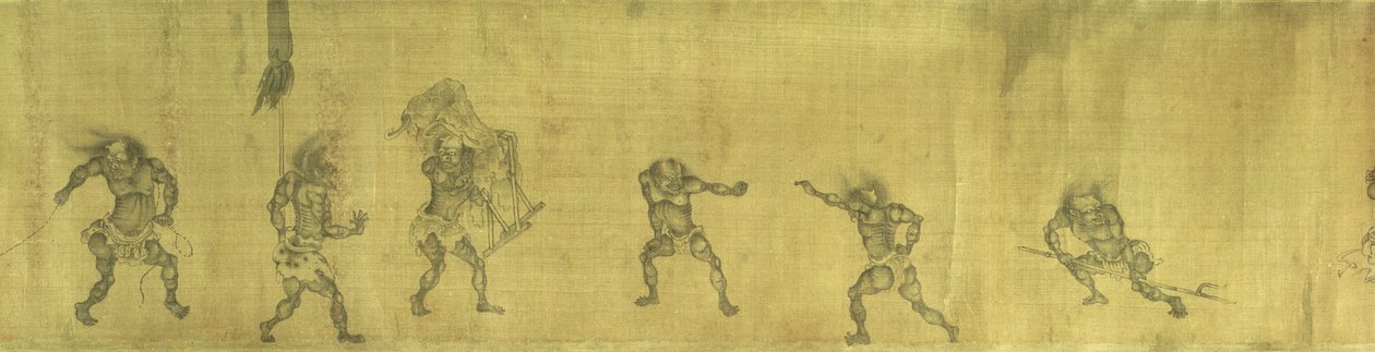 Una escursione notturna del Zhong Kui ubriaco e sua sorella da Yan Geng