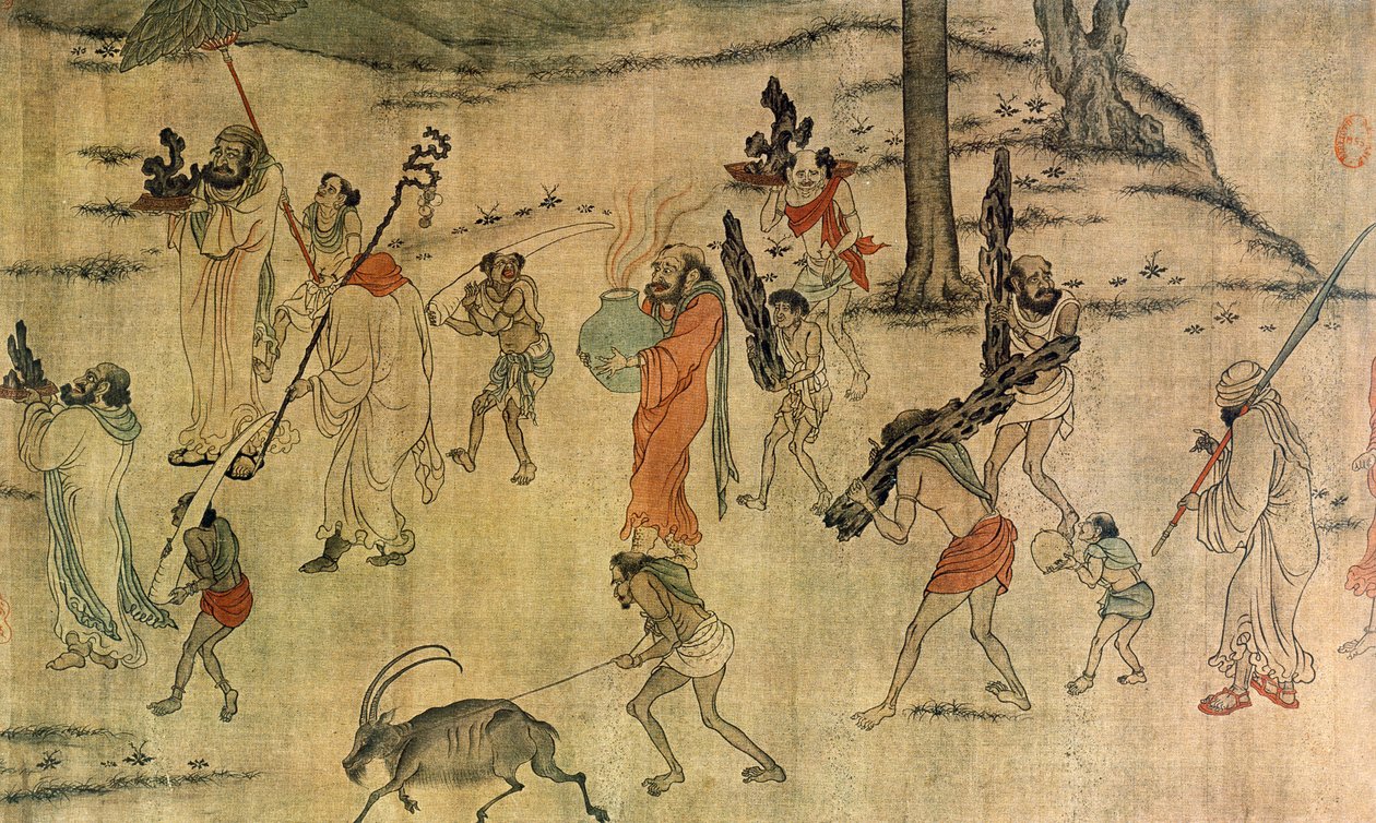 Vassallo che porta i suoi tributi alla corte Tang, c.600-673 da Yan Liben (attr. to)