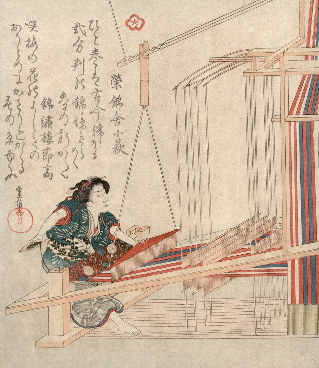 Hataori Tessitura da Yanagawa Shigenobu