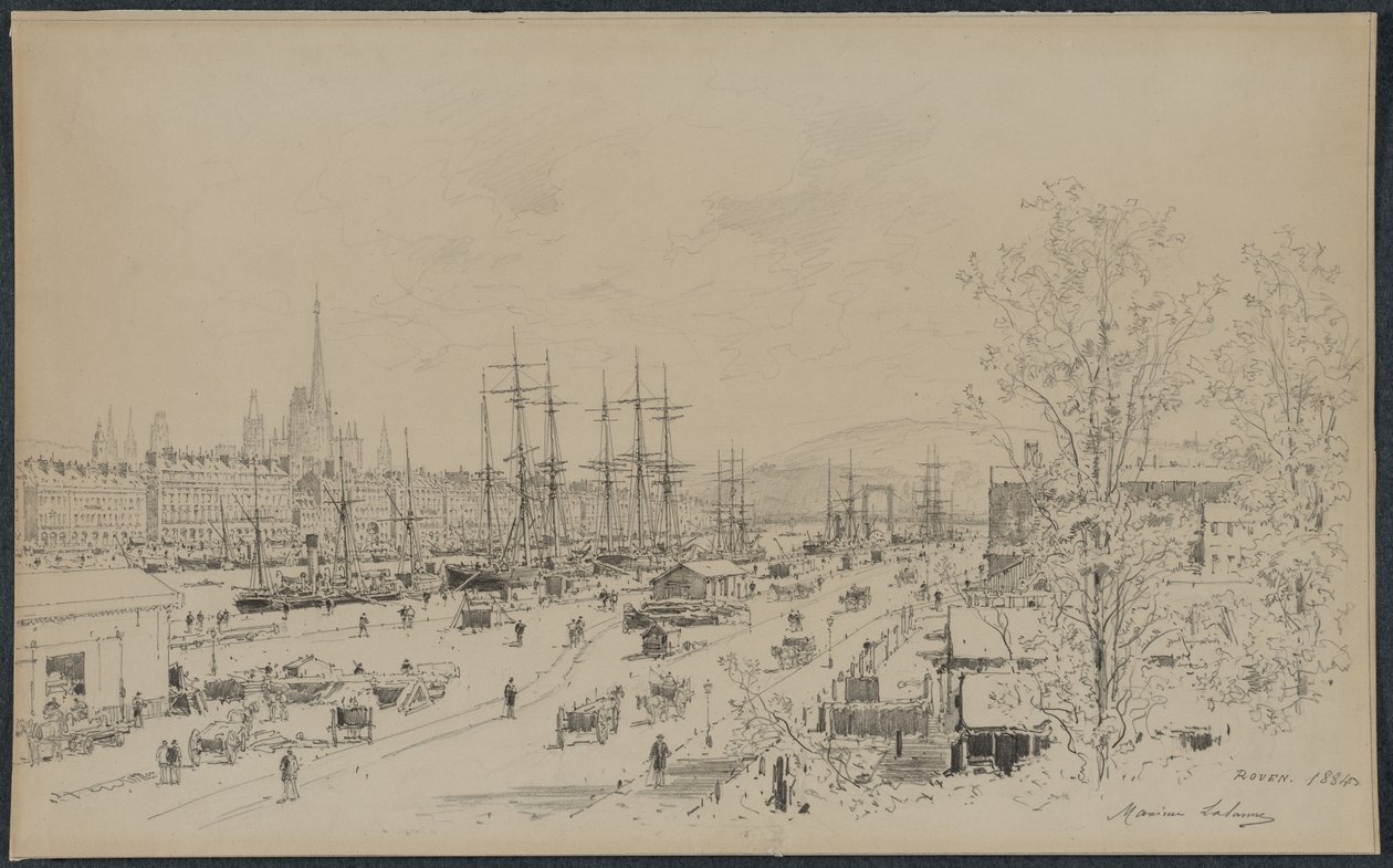 Porto di Rouen da Yang Ki hun (Seuk Eun) (Korean