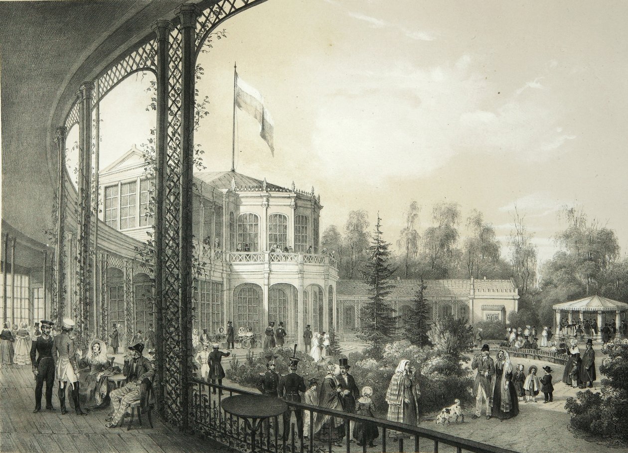 La stazione ferroviaria di Pavlovsk, 1840-1850 da Yegor Yegorovich Meier