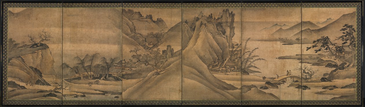 Paesaggio delle Quattro Stagioni, primi anni 1500 da Yi Sumun