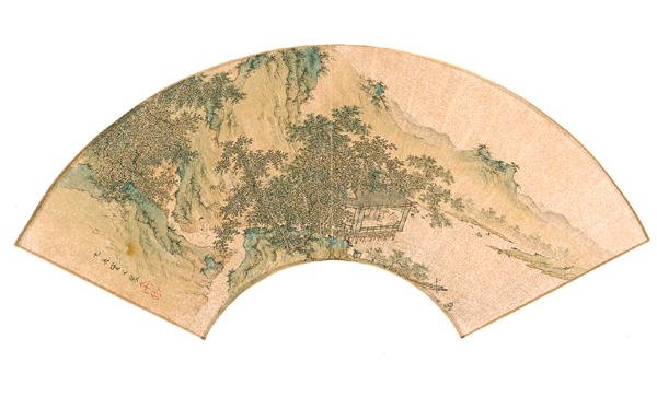 Studioso nel padiglione sul lungomare da Ying Qiu
