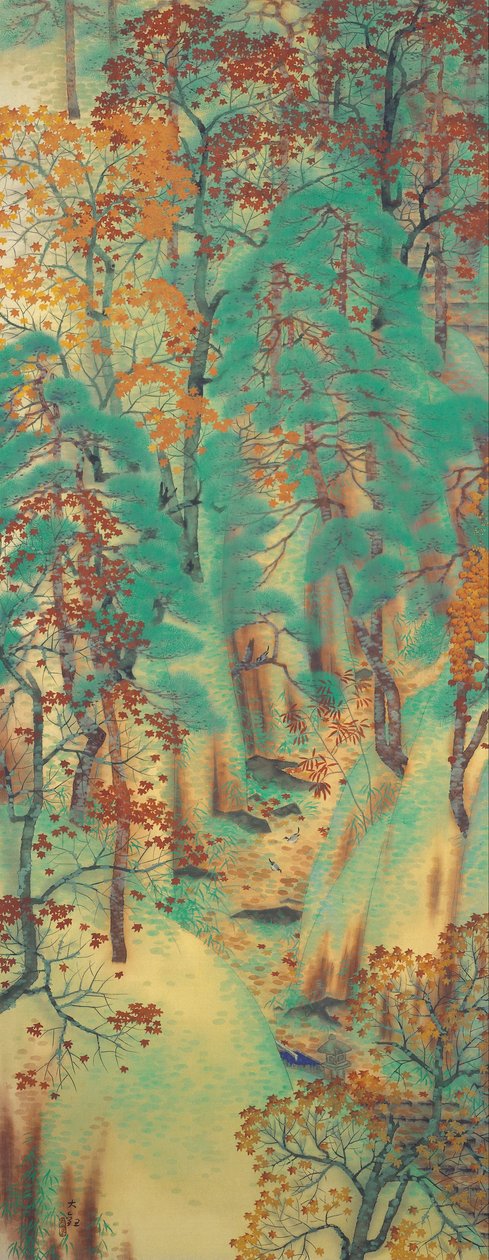 Strada per Atago da Yokoyama Taikan