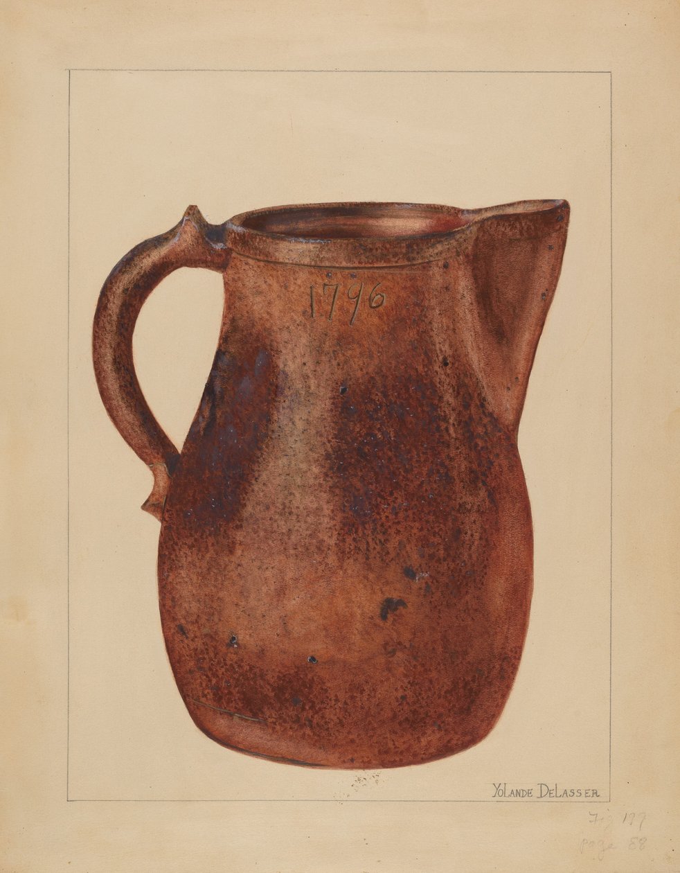 Brocca, c. 1937 da Yolande Delasser