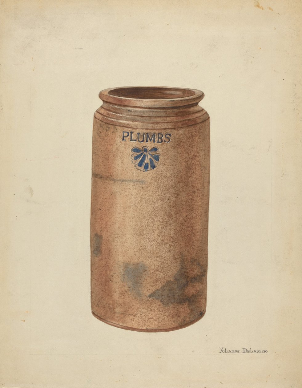 Vaso per conserve, c. 1953 da Yolande Delasser