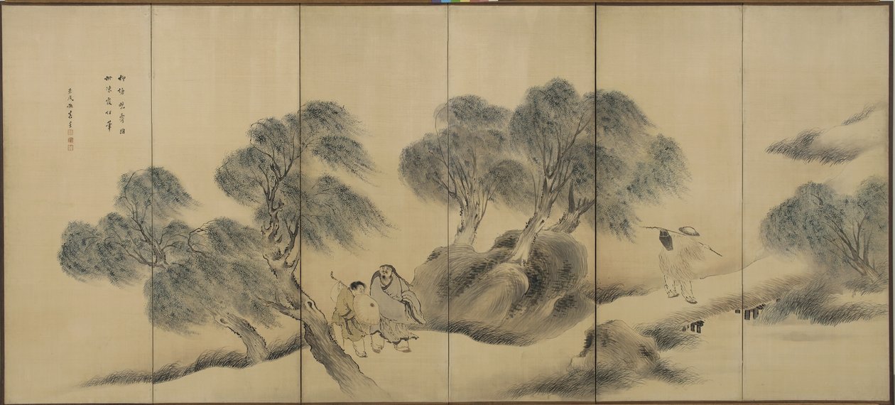 Serata limpida su una riva di salici, periodo Edo da Yosa Buson