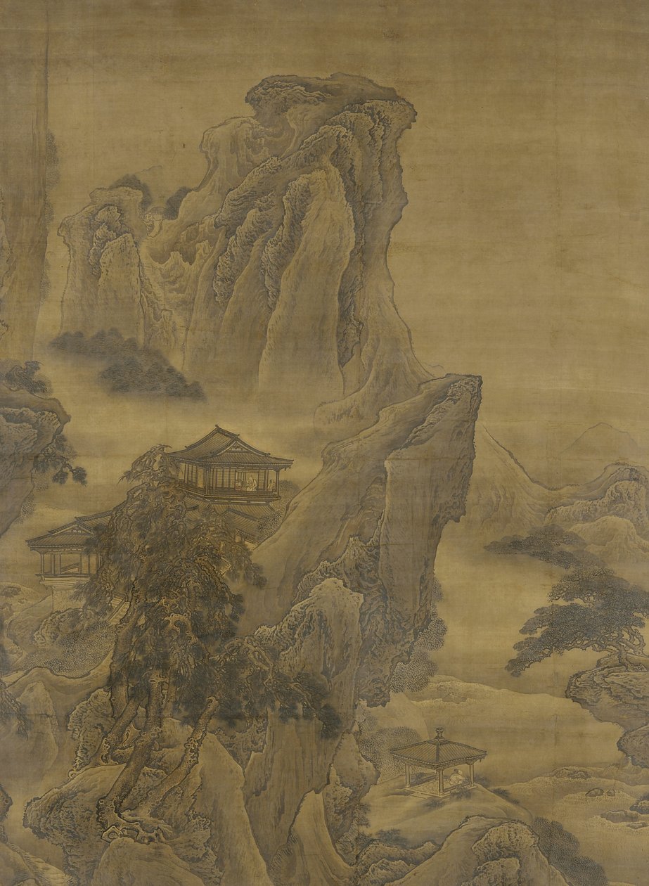 Fiume nebbioso e scogliere stratificate, dinastia Ming da Yuan Jiang