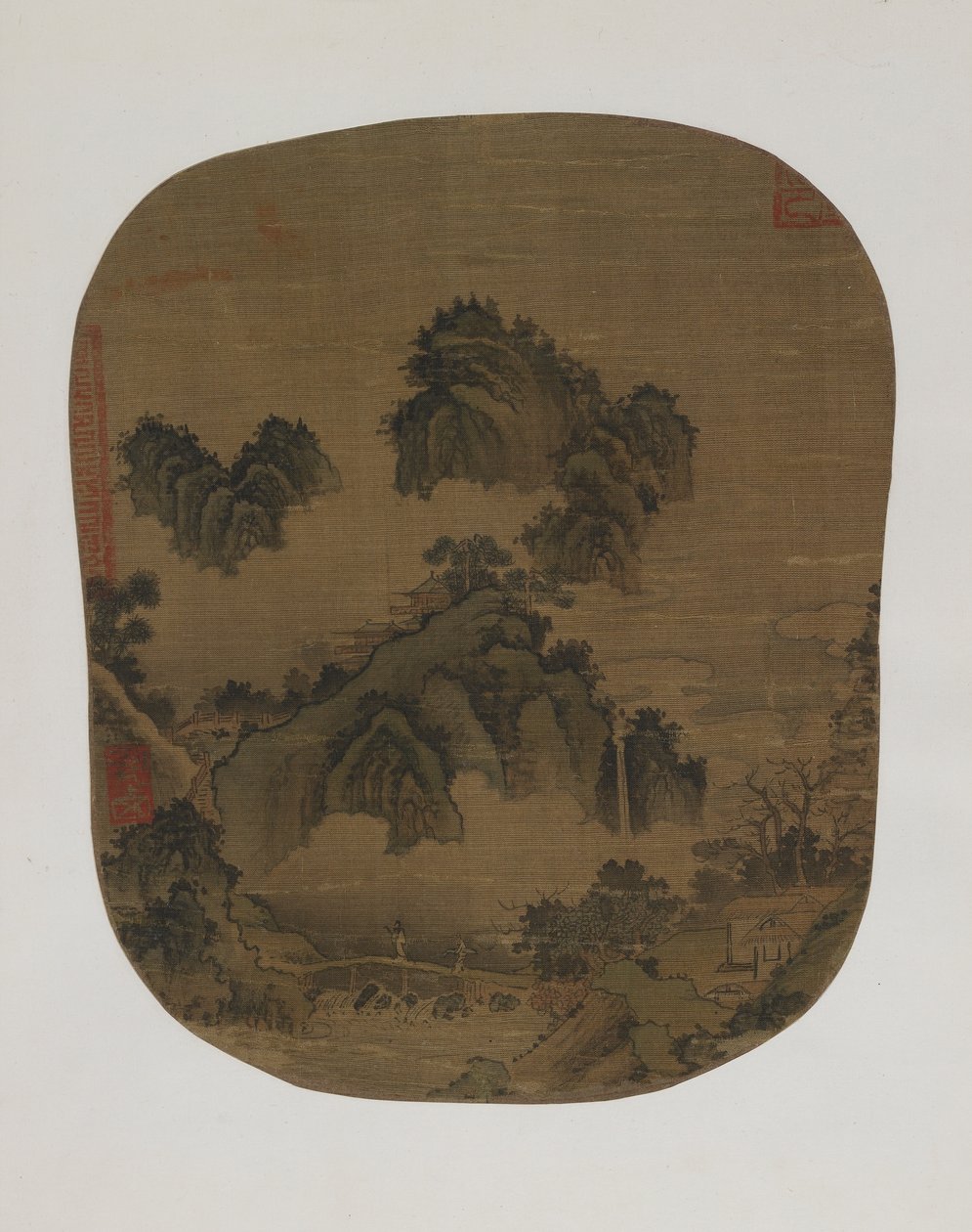 Paesaggio montano da Yuan Dynasty Chinese School