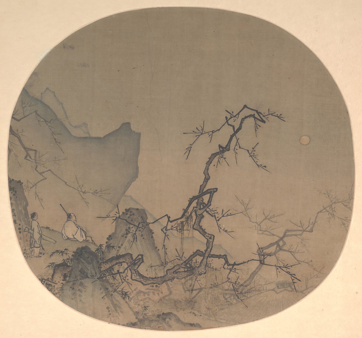 Ammirando i fiori di pruno al chiaro di luna da Yuan Ma