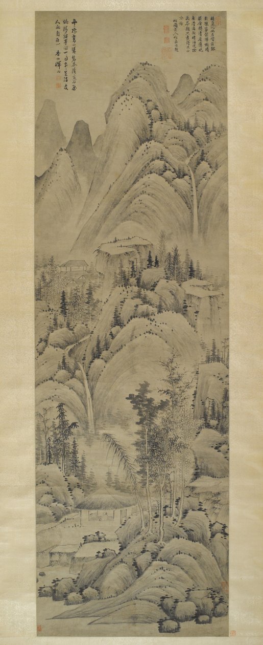 Paesaggio, rotolo appeso, dinastia Ming (1368-1644) da Yun Hsiang Yun Hsiang