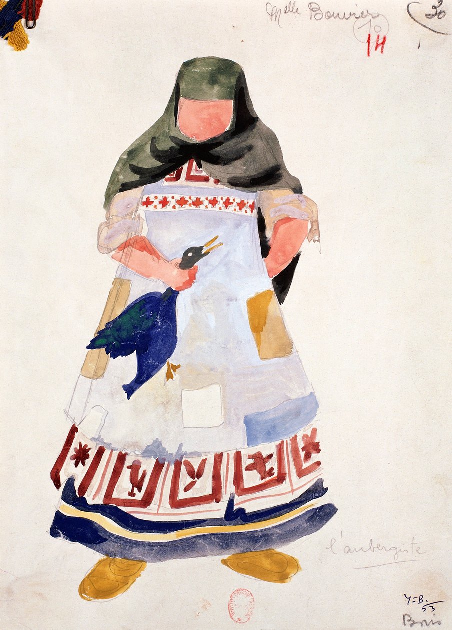 Bozzetto di Costume per la Moglie dell