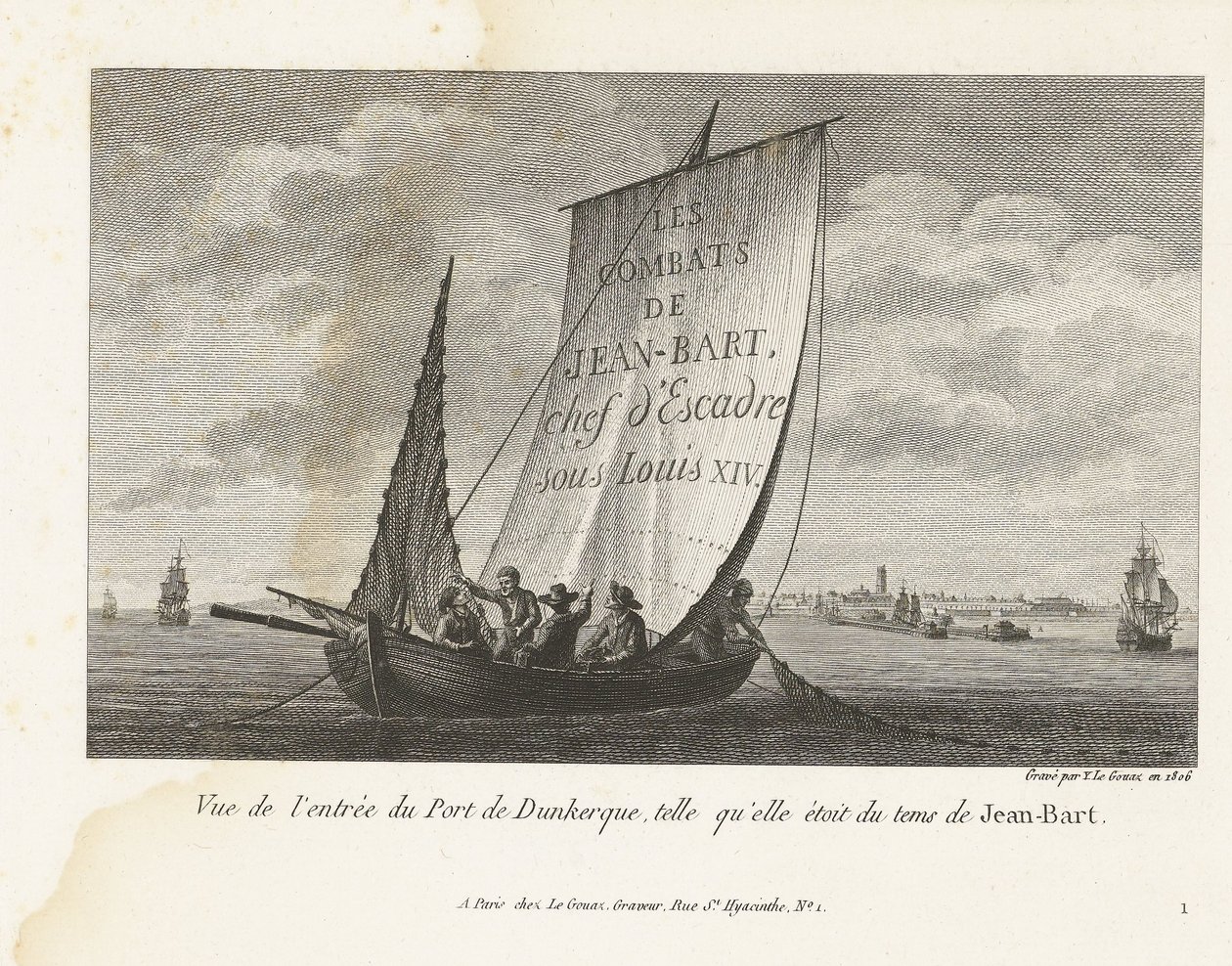 Ingresso al porto di Dunkerque, ca. 1693-1694 da Yves Marie Le Gouaz