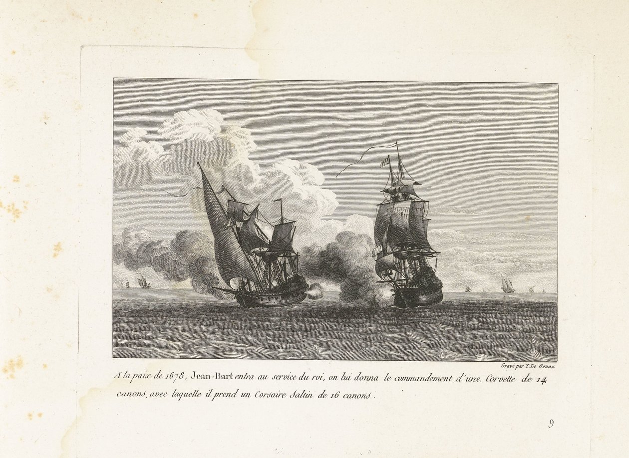 Jan Bart al servizio del re di Francia, 1678 da Yves Marie Le Gouaz