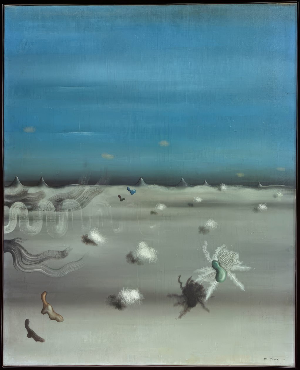 vista color ambra da Yves Tanguy