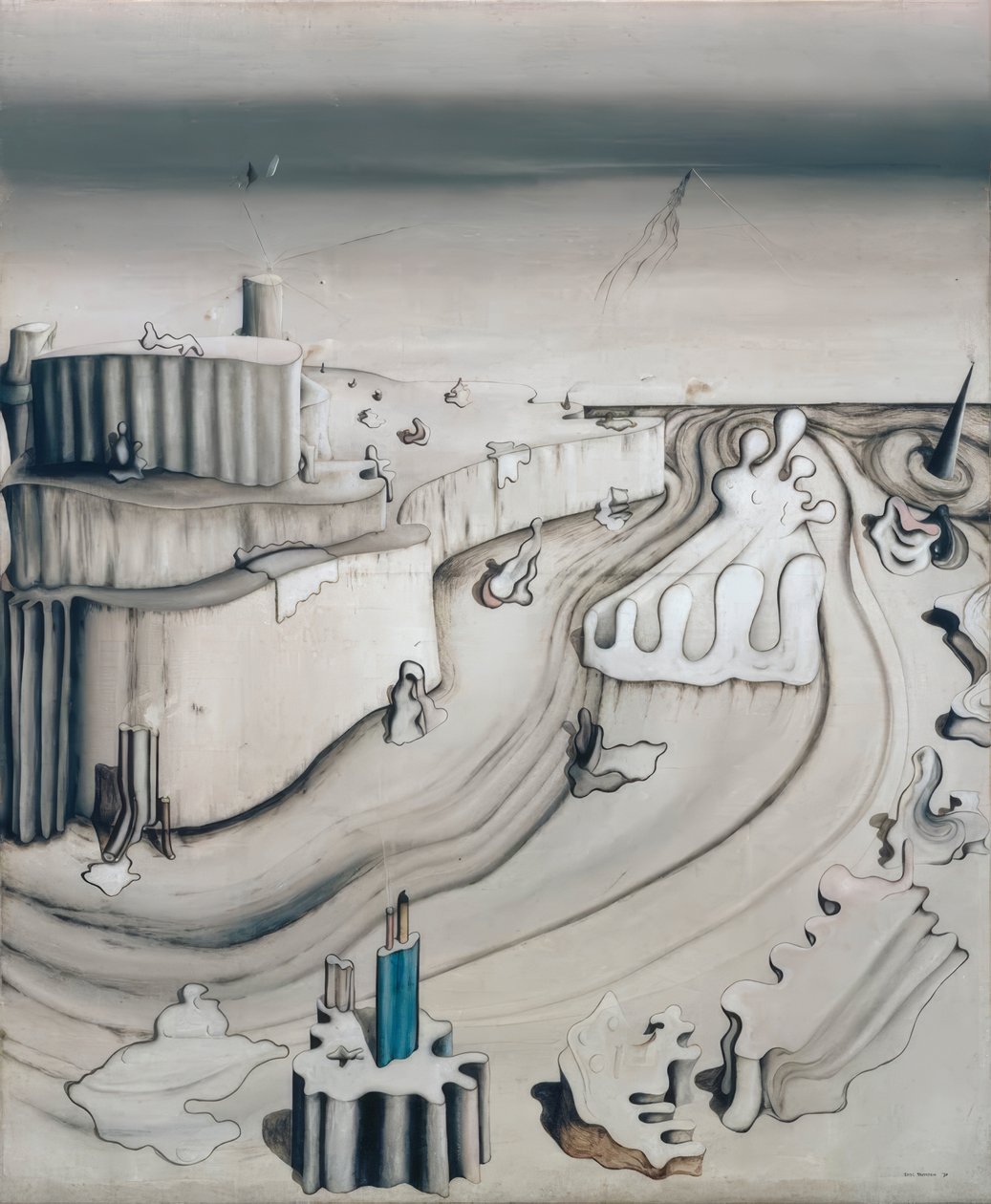 Il palazzo sul promontorio da Yves Tanguy