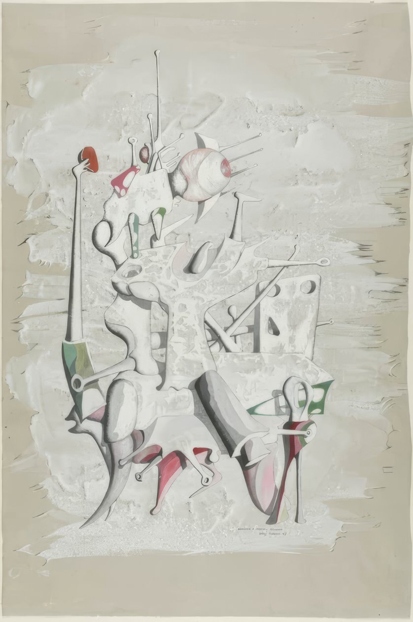 Omaggio a Marcel Duchamp (recto); Costruzione (verso) da Yves Tanguy